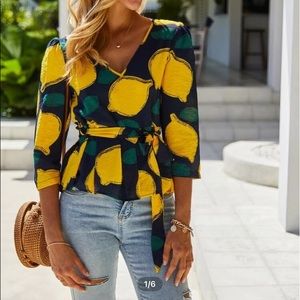 Lemon print shirt